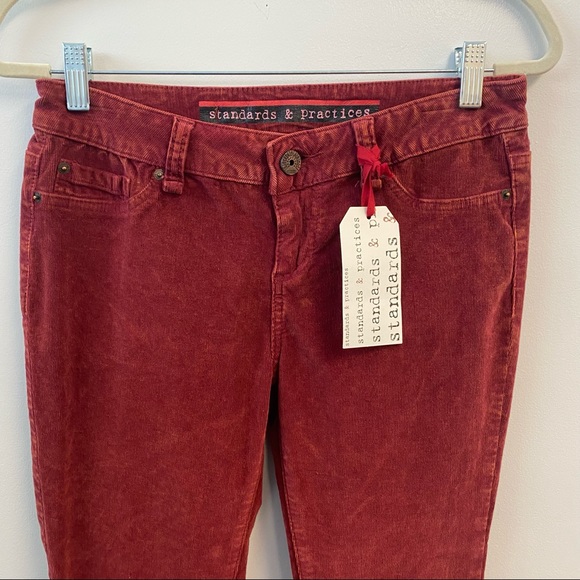 Standards & Practices rust corduroy pants size 27 - Picture 2 of 12